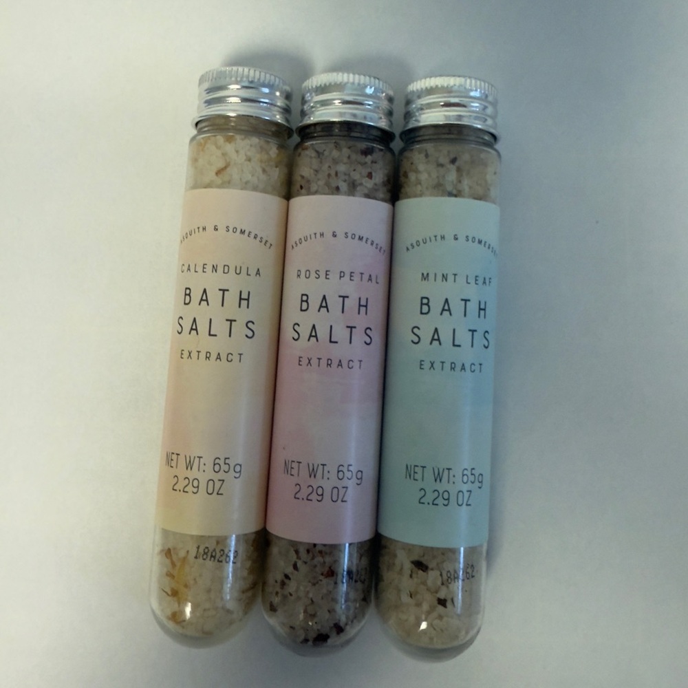 ASQUITH & SOMERSET Bath Salts Trio NWOT